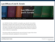 Tablet Screenshot of corwin-law.com